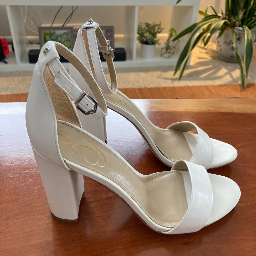 Sam Edelman Yaro Block Heel in White